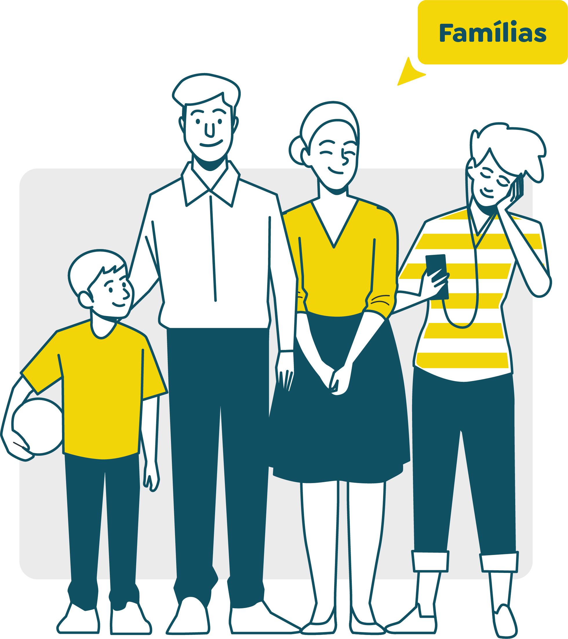 Imagem ilustrativa da página Famílias